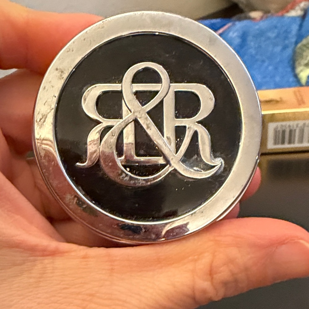 Rock & Republic Silver and Black Logo Compact eyeshadow